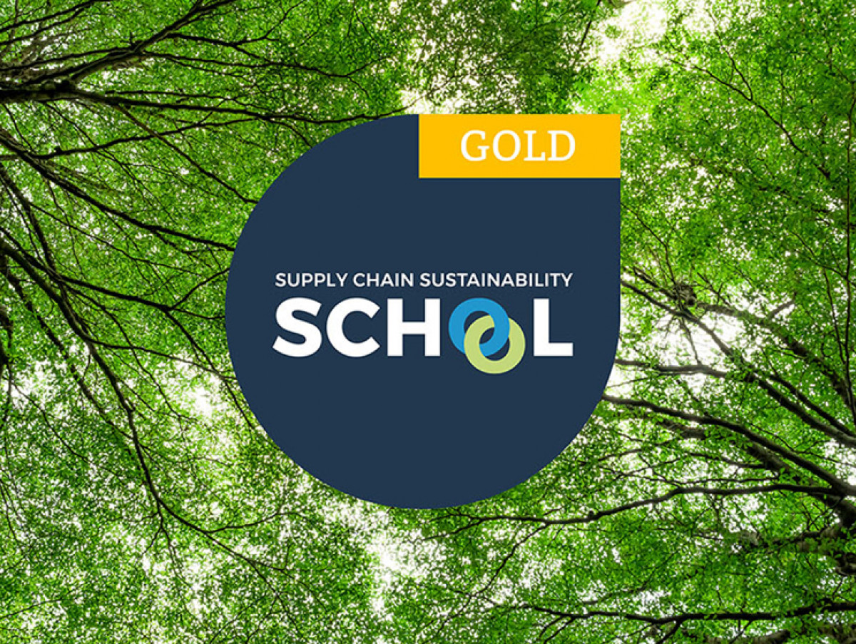 Gold membership level in Supply Chain Sustainability School